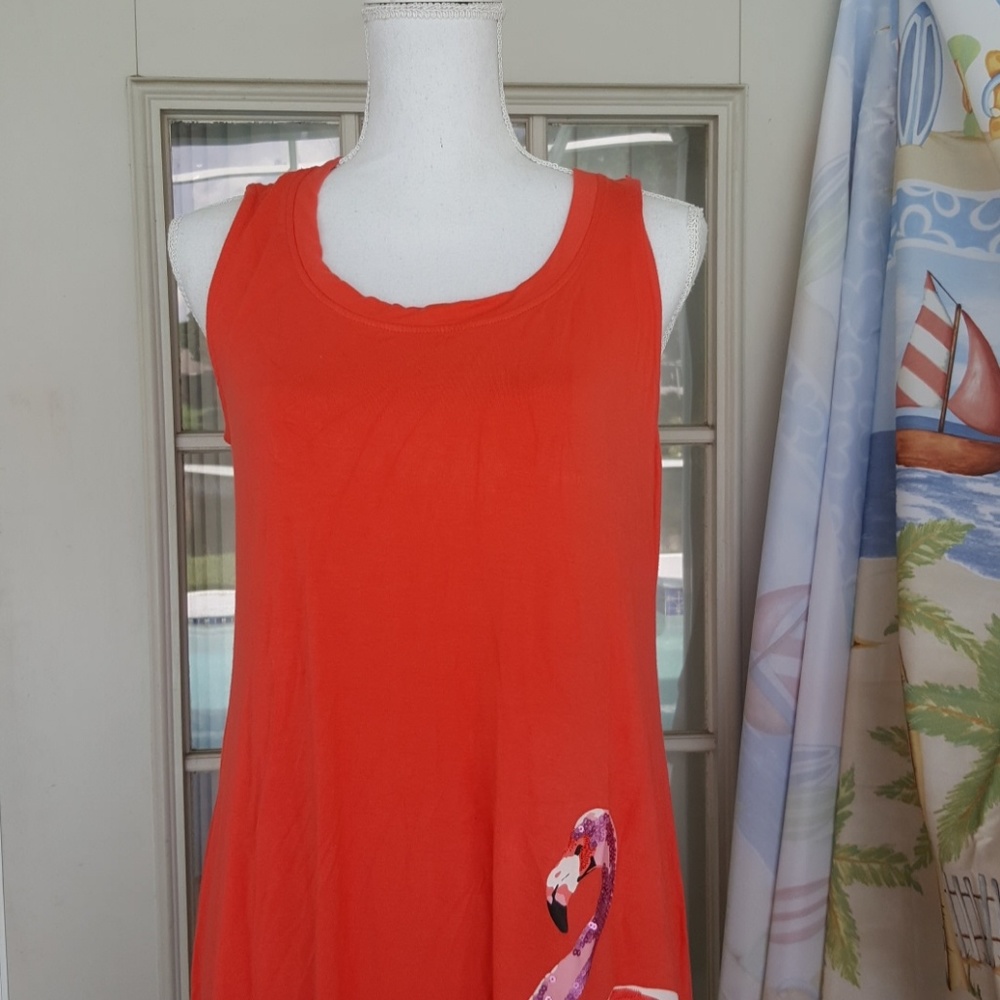 Cupio flamingo sleeveless dress